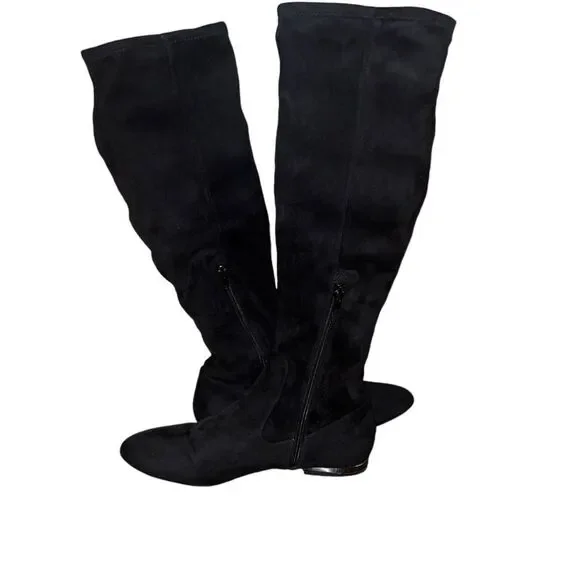 Jessica Simpson Womens Gilia Black Riding Boots Shoes 8.5 Medium (B,M) - Picture 2 of 6